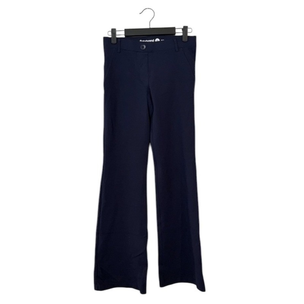 Betabrand Dress Pant Yoga Pants Navy Blue Bootcut Professional Trousers XS